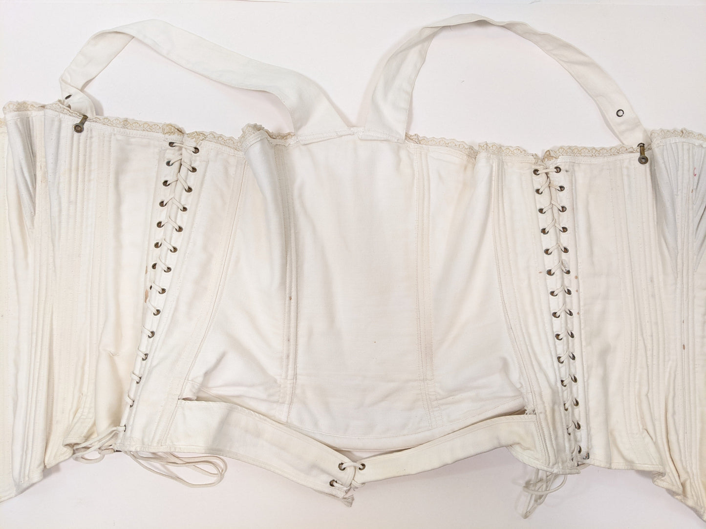 Side Lacing Maternity Corset C. 1890s