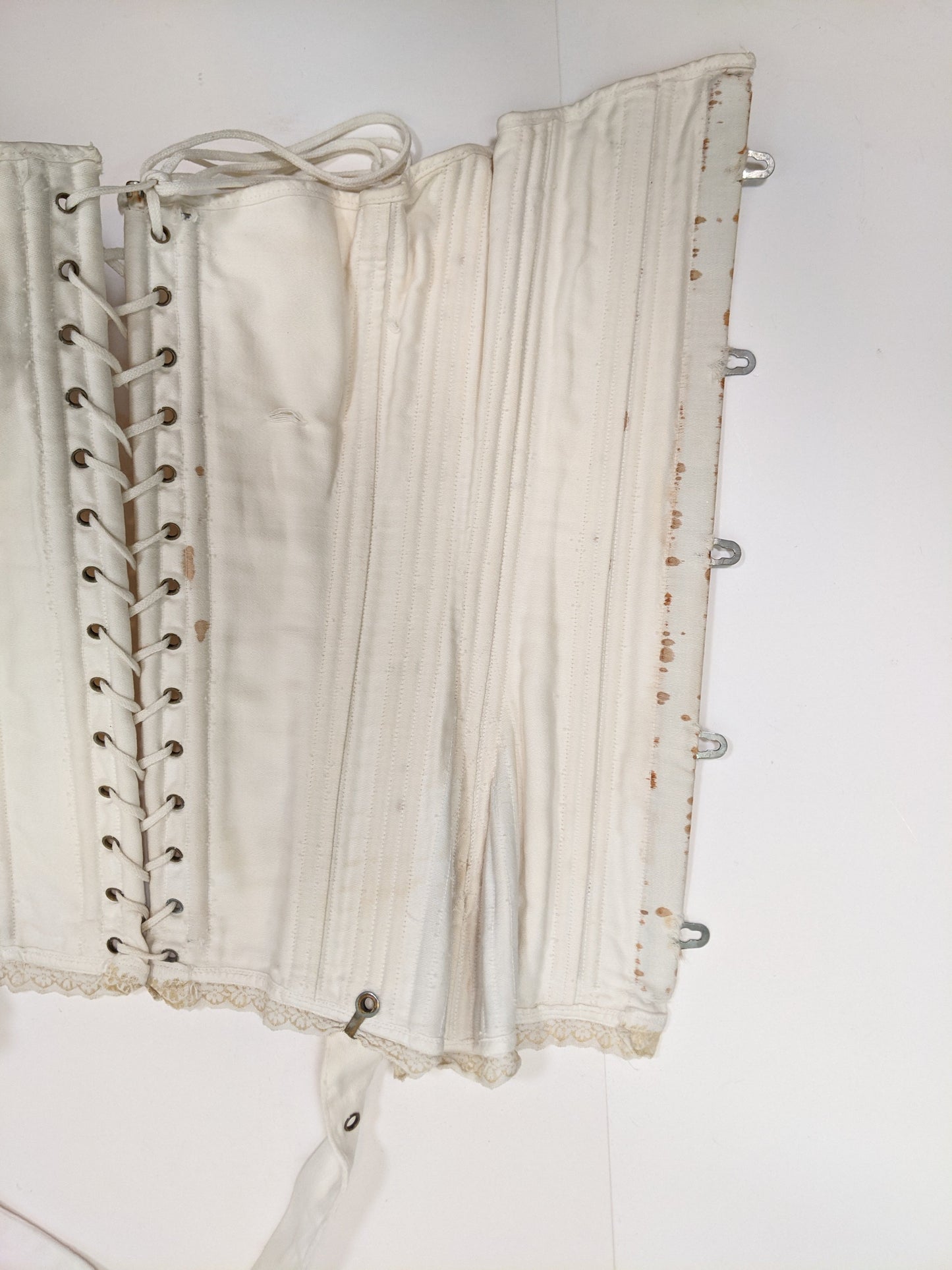 Side Lacing Maternity Corset C. 1890s