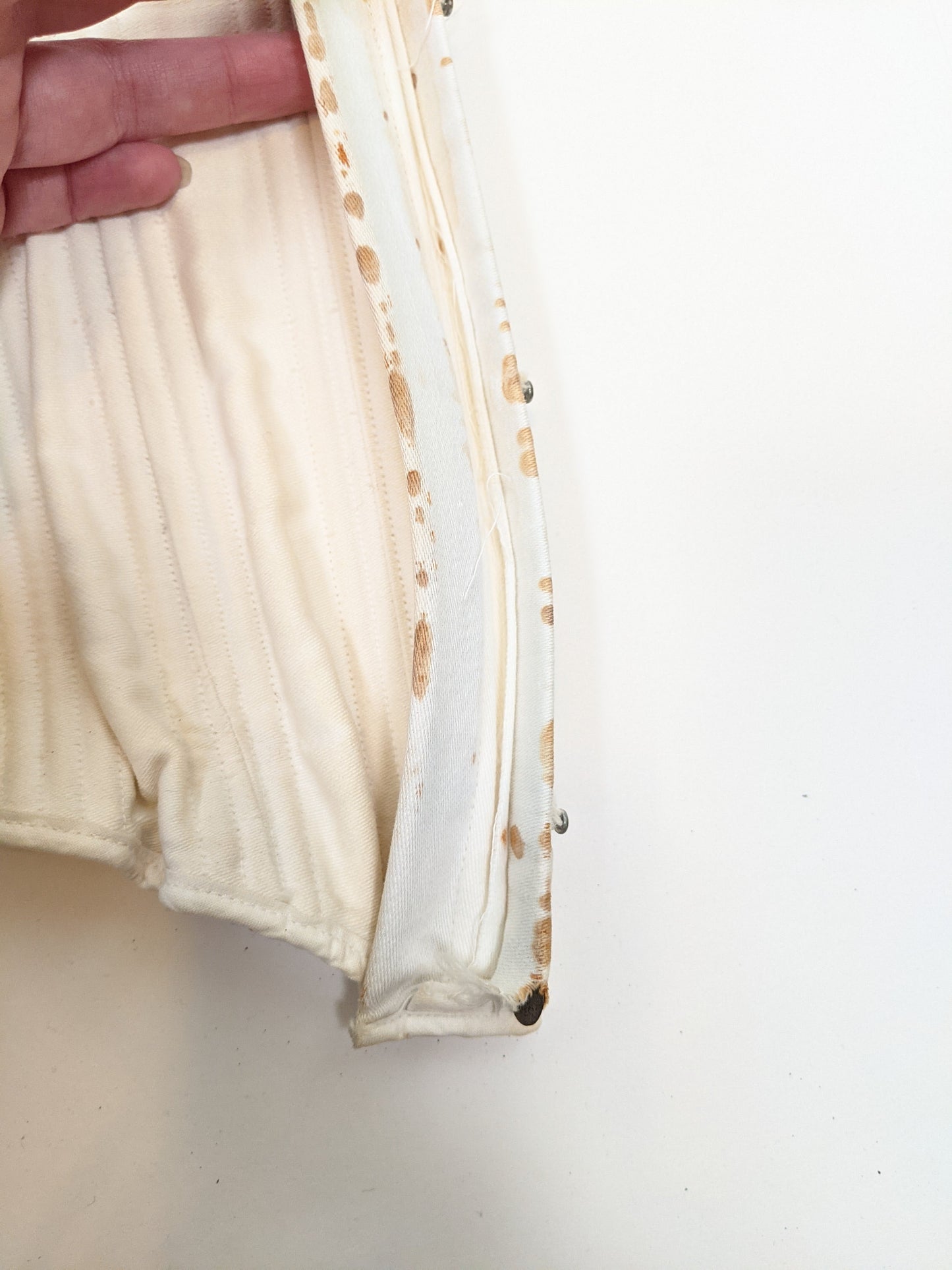 Side Lacing Maternity Corset C. 1890s