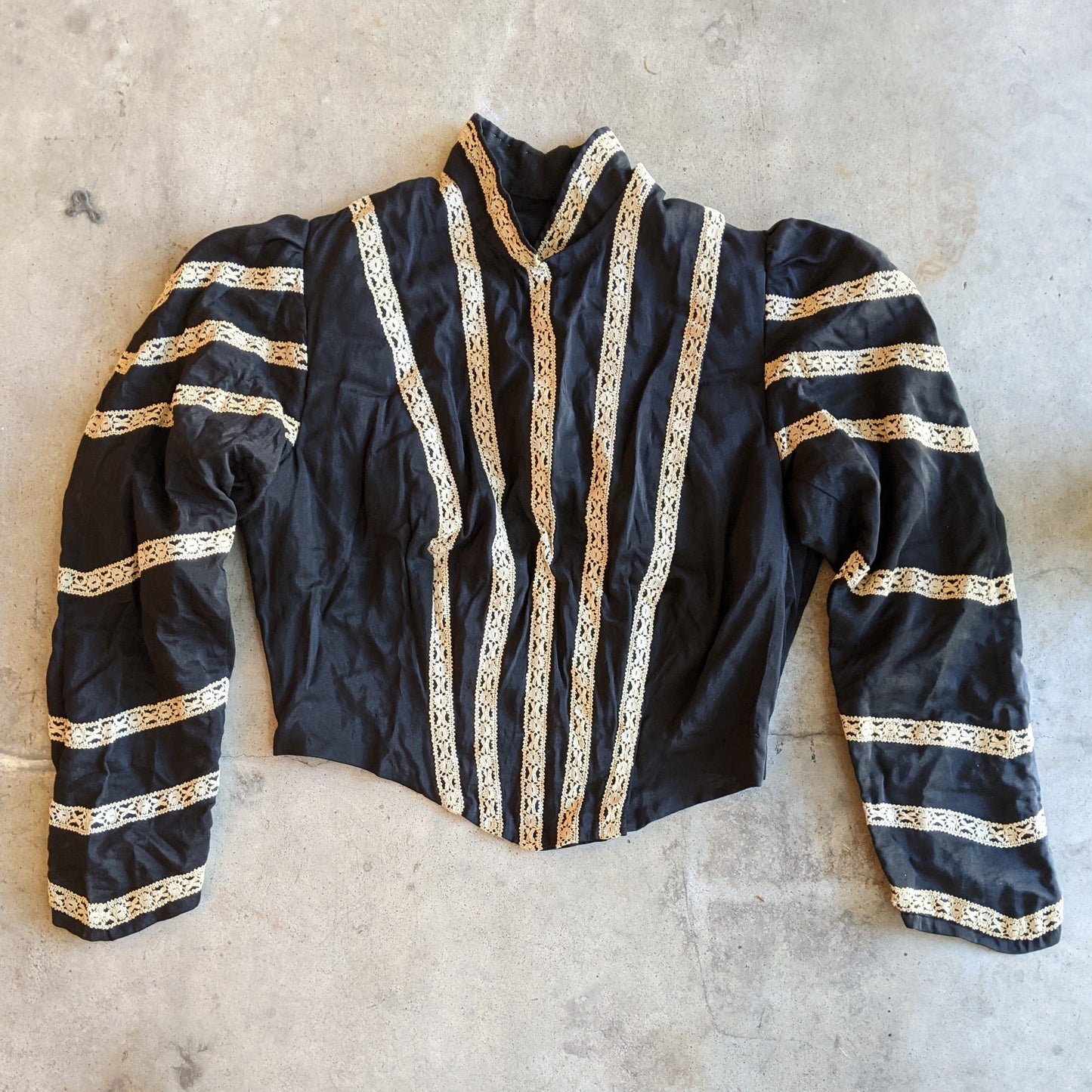 Silk Bodice c. 1900s | 34" Waist
