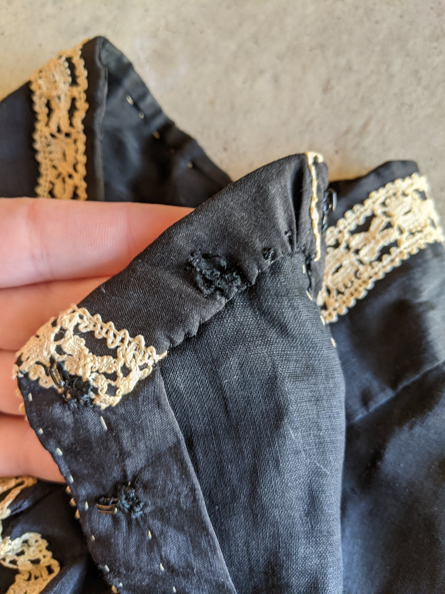 Silk Bodice c. 1900s | 34" Waist