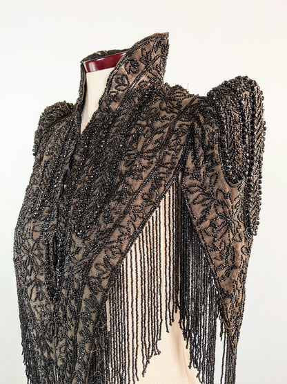 1890s Beaded Mantle | Study/Display Only