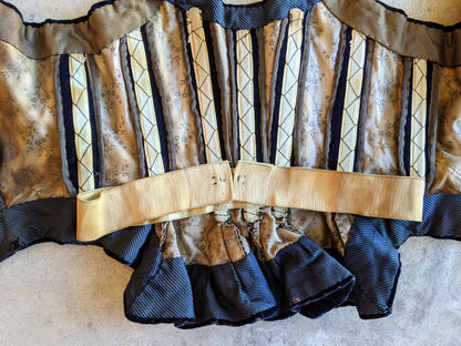 1880s Velvet Bodice or Waistcoat