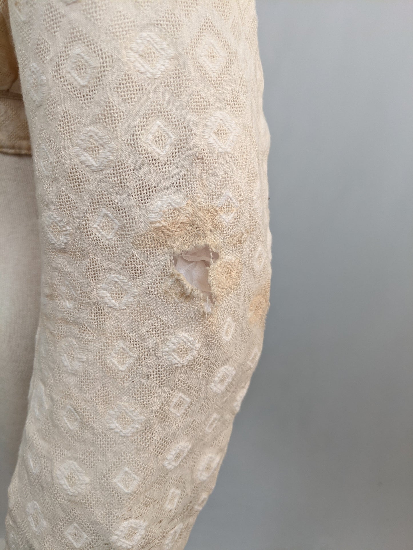 1870s-80s Cotton Shirtwaist
