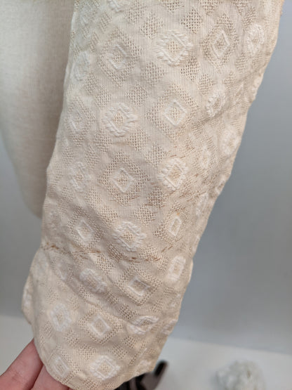 1870s-80s Cotton Shirtwaist
