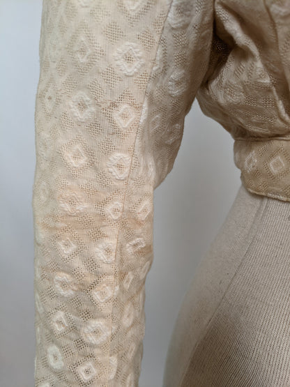 1870s-80s Cotton Shirtwaist