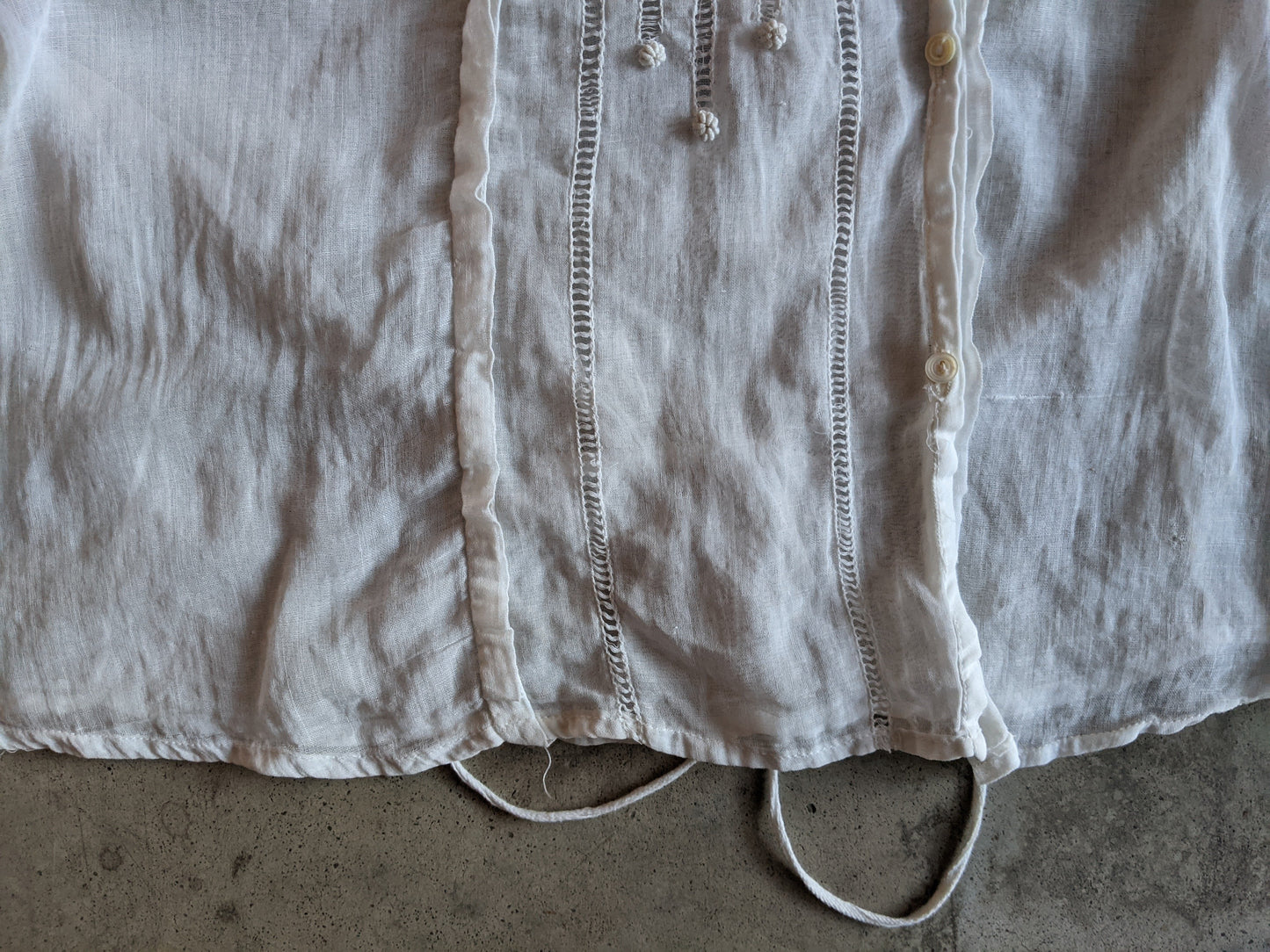 1910s White Cotton Blouse | #1