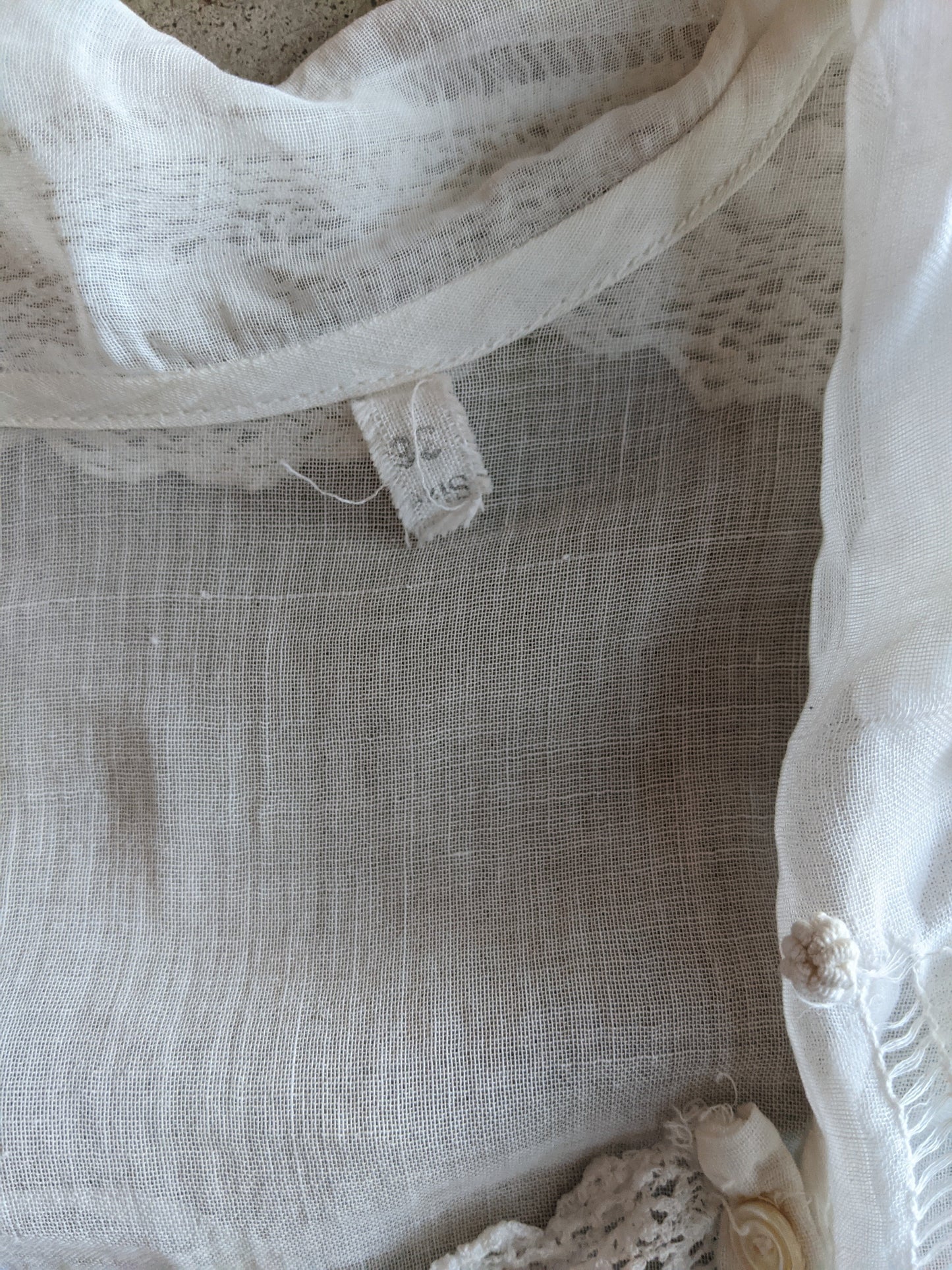 1910s White Cotton Blouse | #1