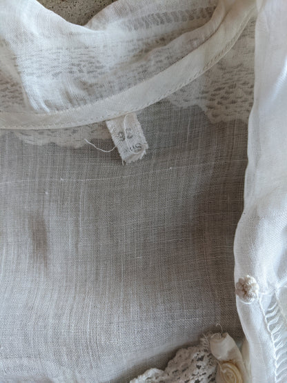 1910s White Cotton Blouse | #1