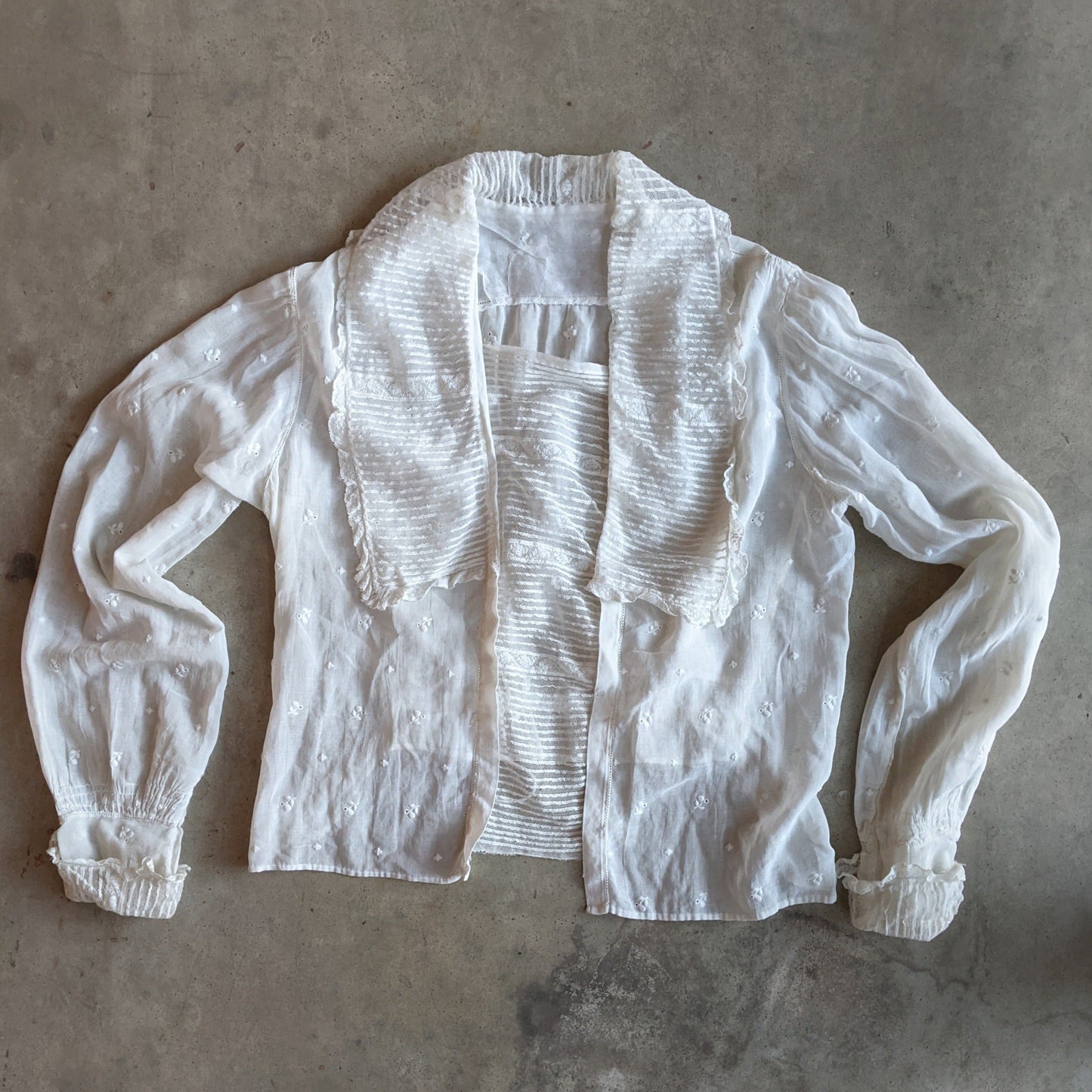 1910s White Cotton Blouse | #2