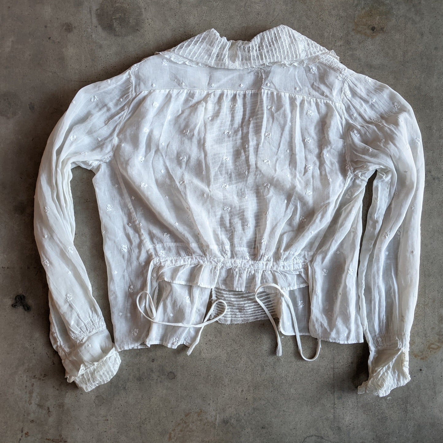 1910s White Cotton Blouse | #2