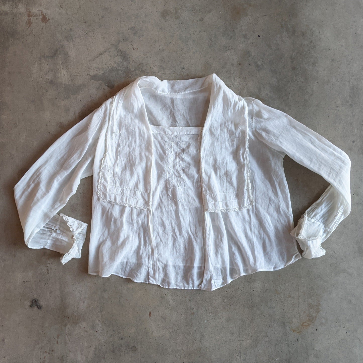1910s White Cotton Blouse | #3