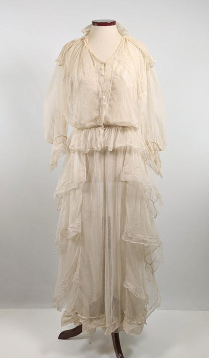 1910s Net Lace Dress