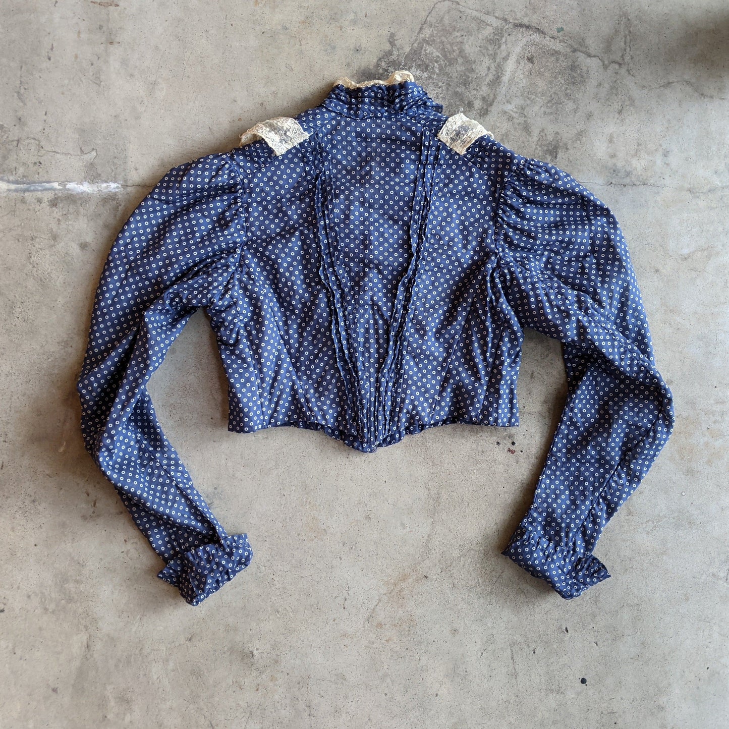 1900s Blue Polka Dot Bodice