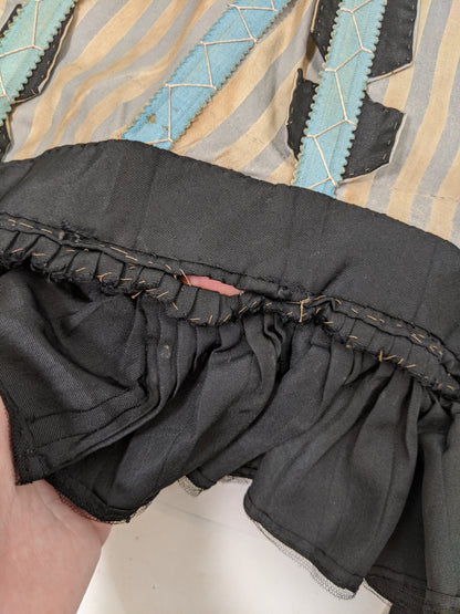1890s Black Bodice XXS