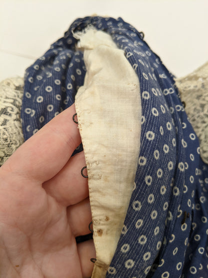 1900s Blue Polka Dot Bodice
