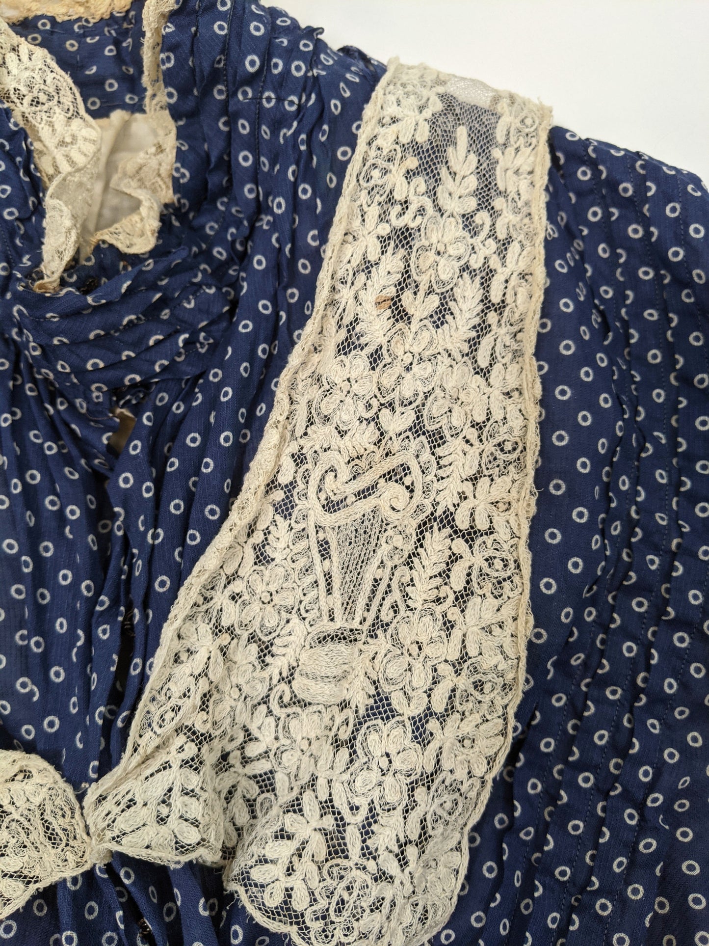 1900s Blue Polka Dot Bodice