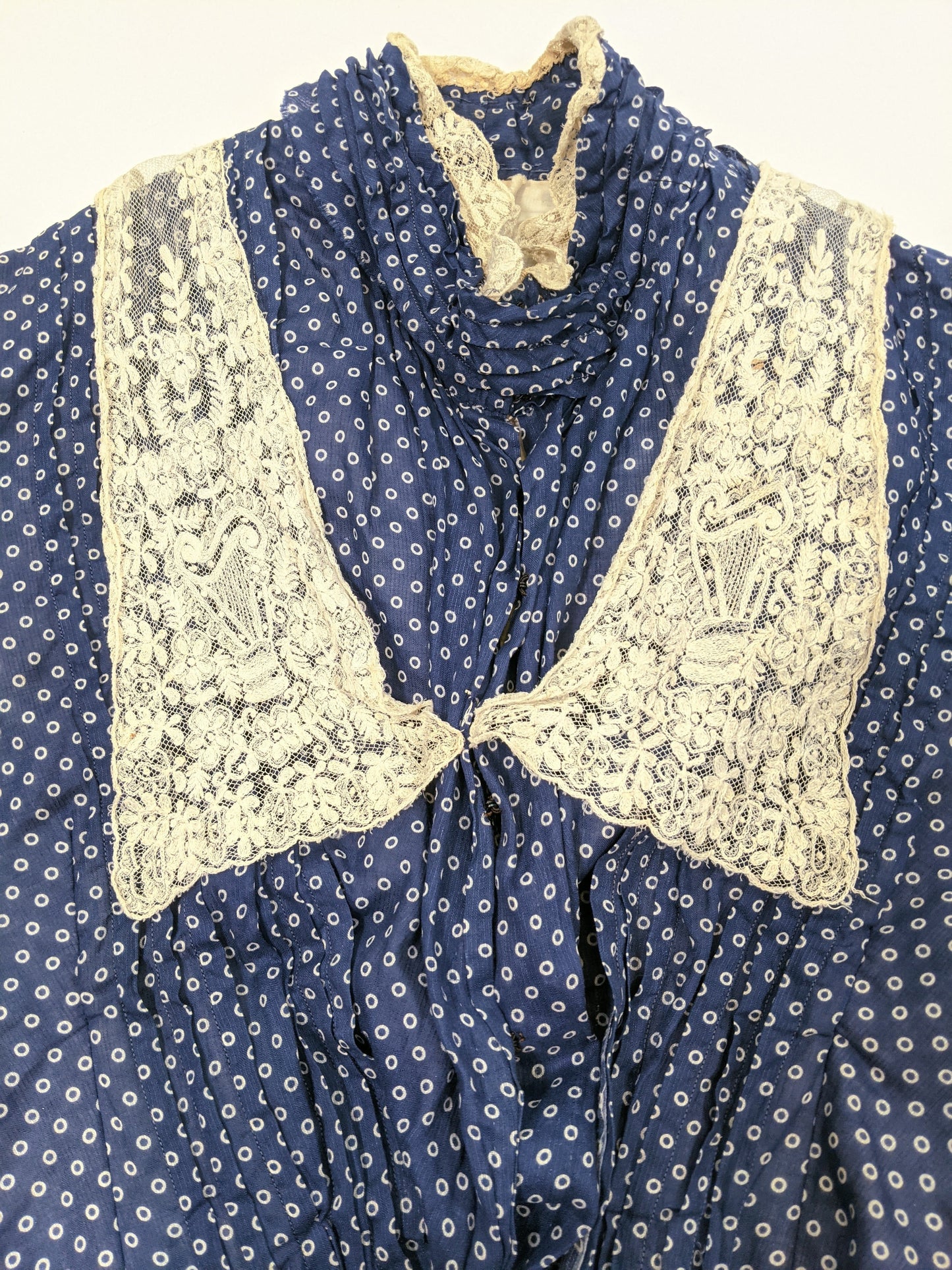 1900s Blue Polka Dot Bodice