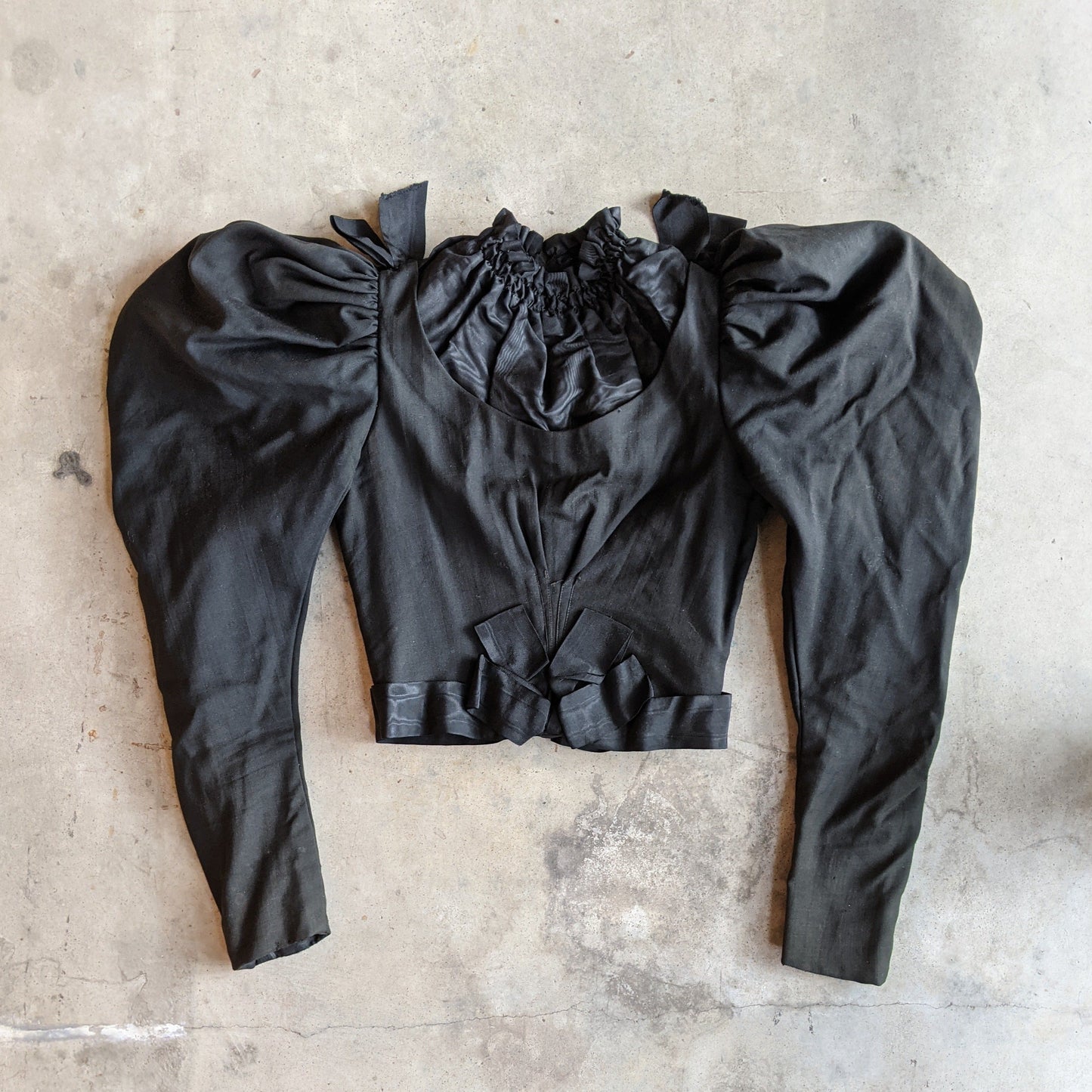Black 1890s Bodice