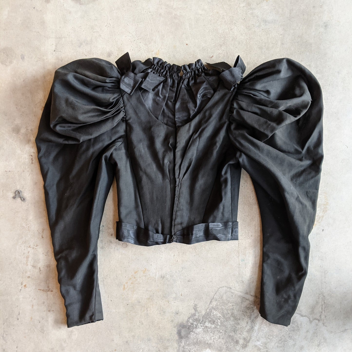 Black 1890s Bodice