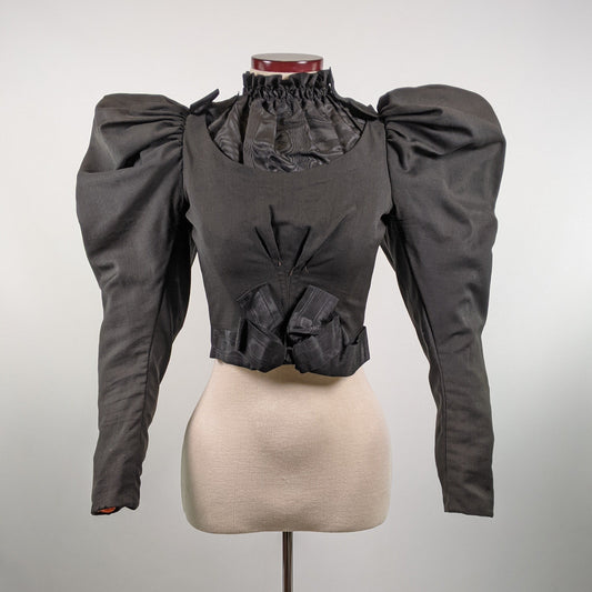 Black 1890s Bodice