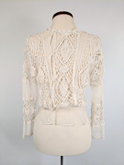 1900s White Lace Blouse