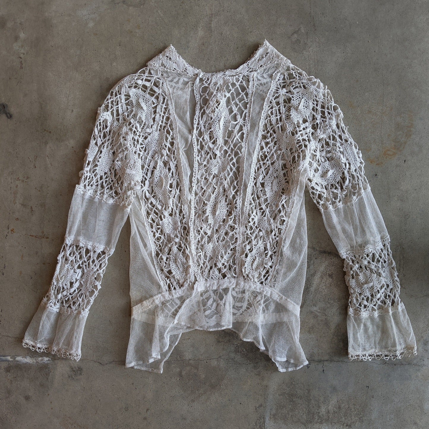 1900s White Lace Blouse