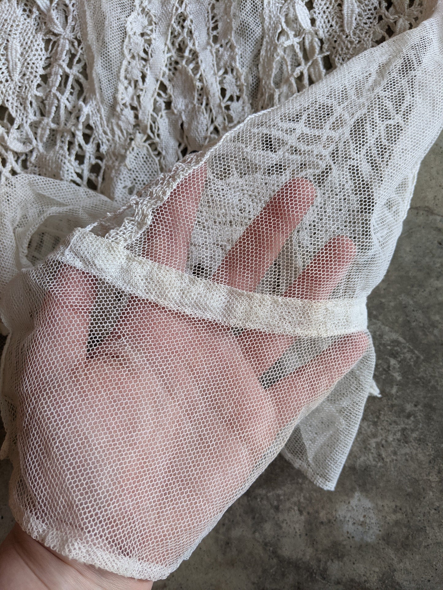 1900s White Lace Blouse