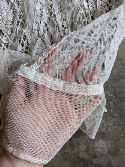 1900s White Lace Blouse