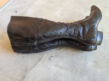 1890s Cycling Boots | Sz 4-5