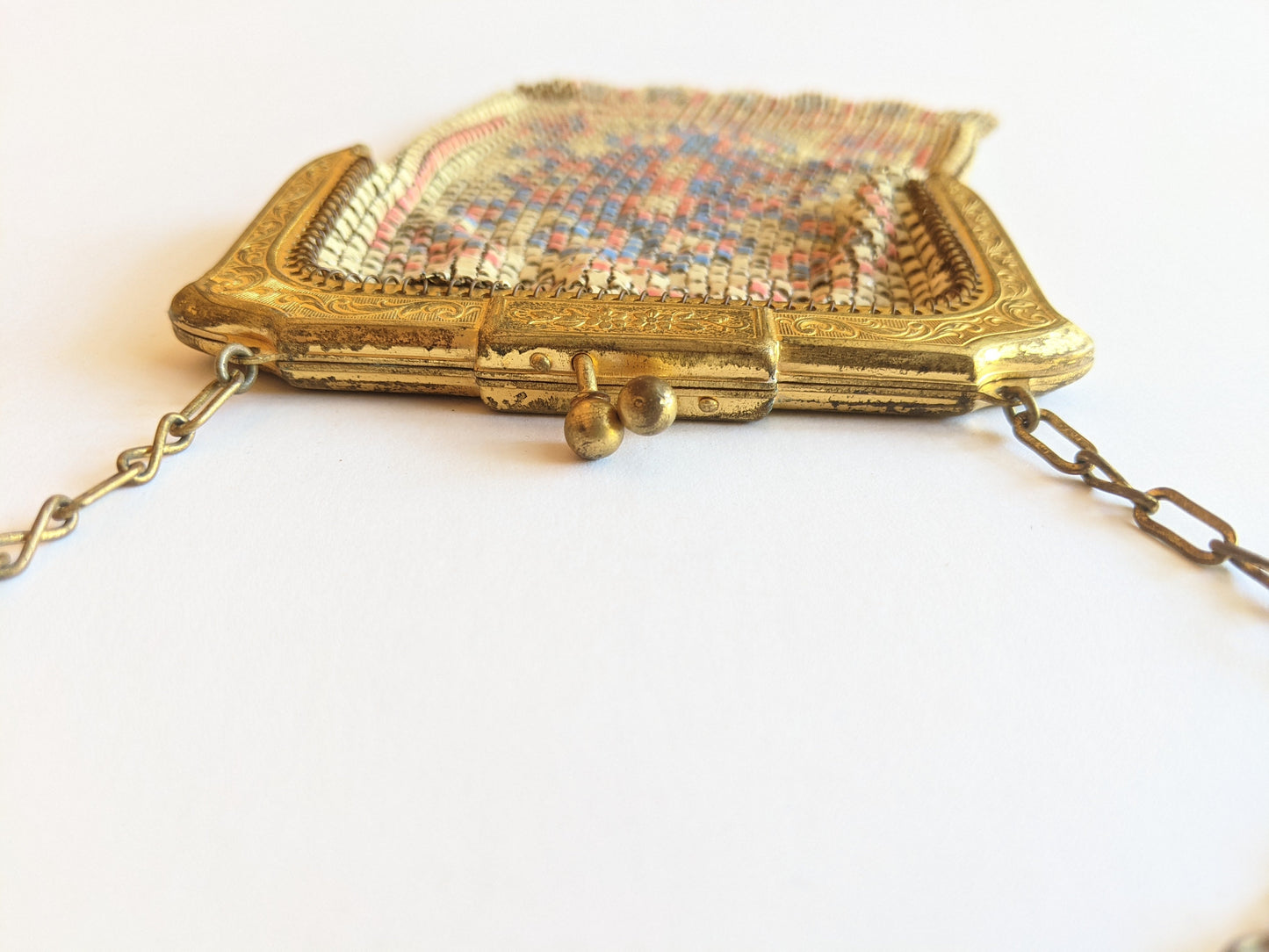Art Deco Whiting & Davis Enameled Purse