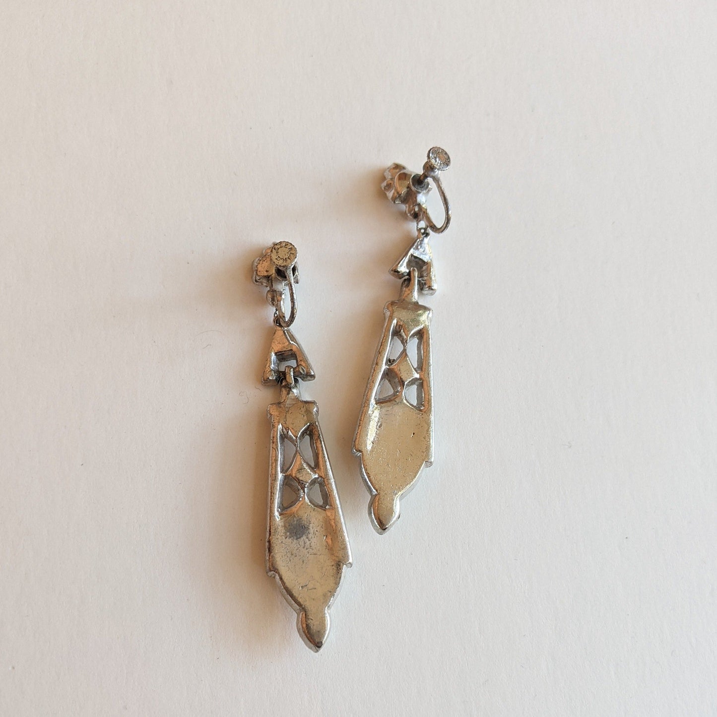Art Deco Sterling Silver Chandelier Earrings