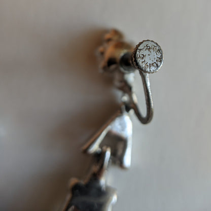 Art Deco Sterling Silver Chandelier Earrings