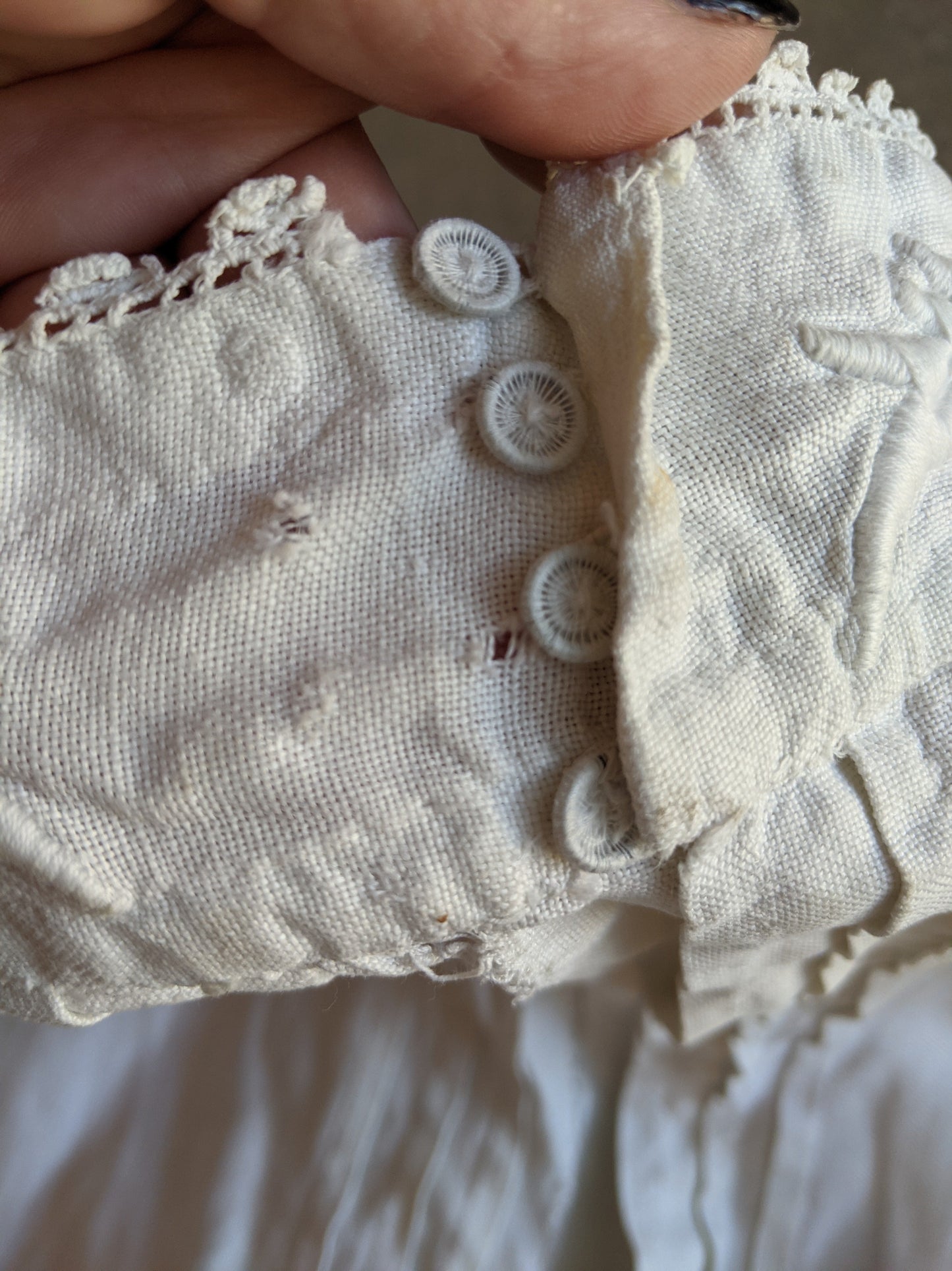 1900s Thistle Linen Dress