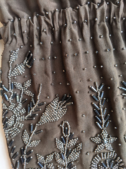 1910s-1920s Cut Steel Beaded Reticule