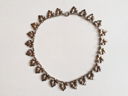 1900s Art Nouveau Leaves Choker Necklaces