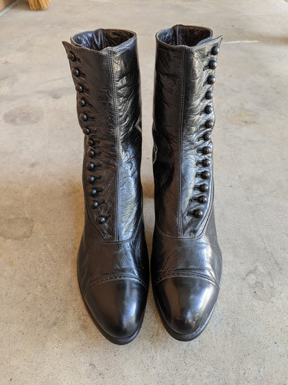 1910s Side Button Boots | Sz 6.5