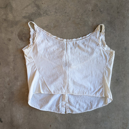 Late 1910s-Early 1920s Cotton Camisole / Corset Cover