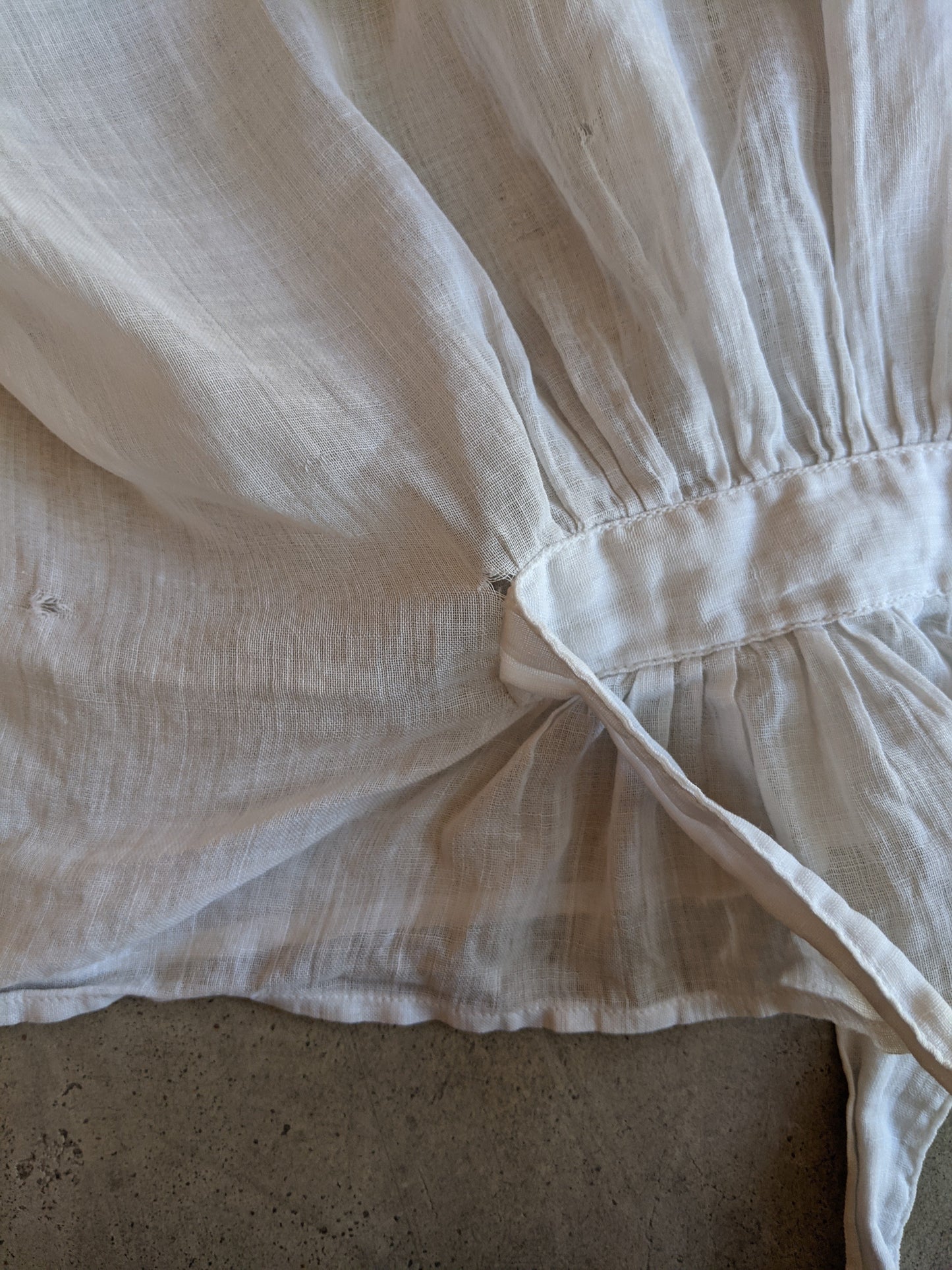 Late 1910s-Early 1920s Cotton Blouse