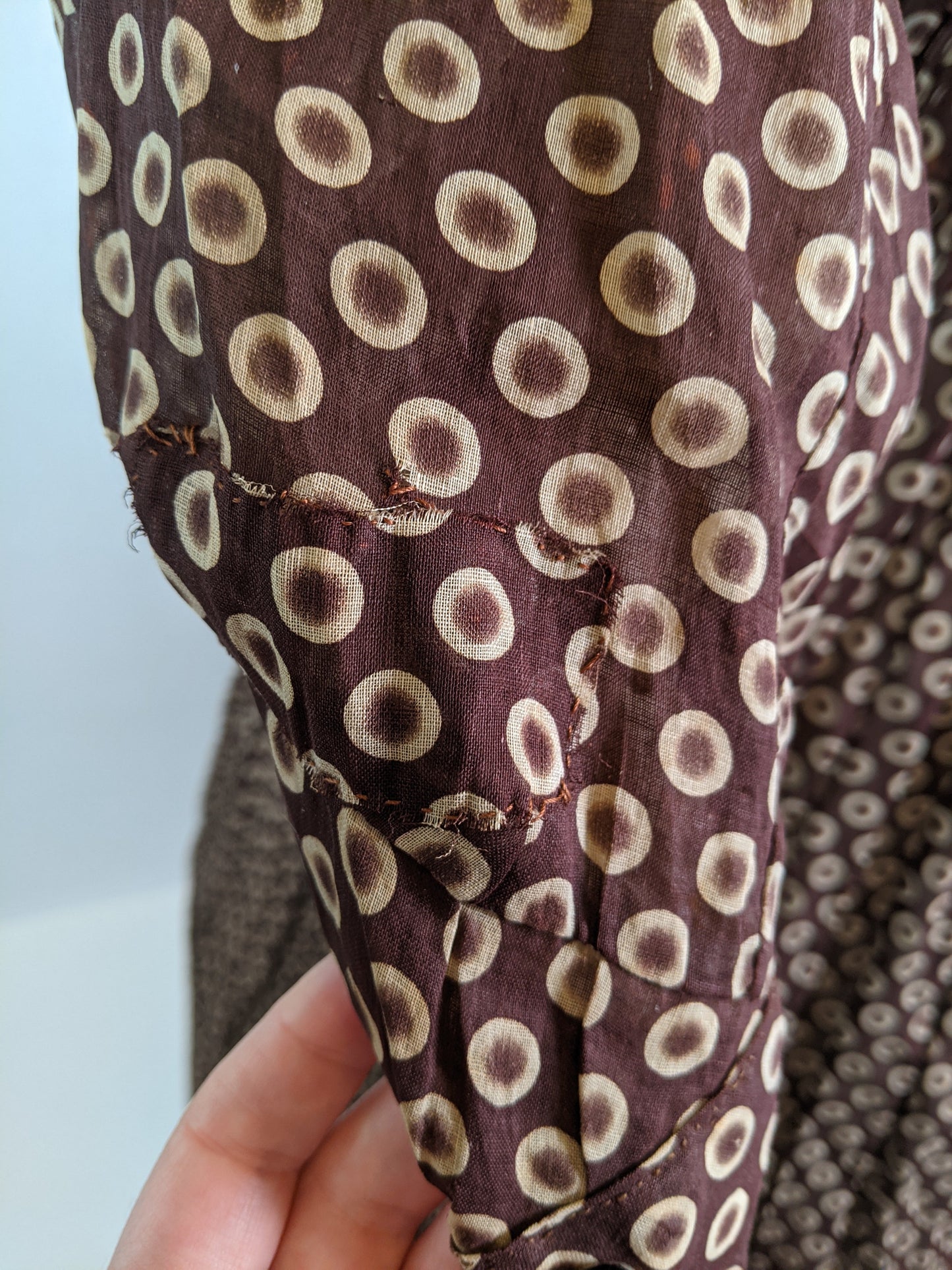1840s-50s Printed Cotton Dress