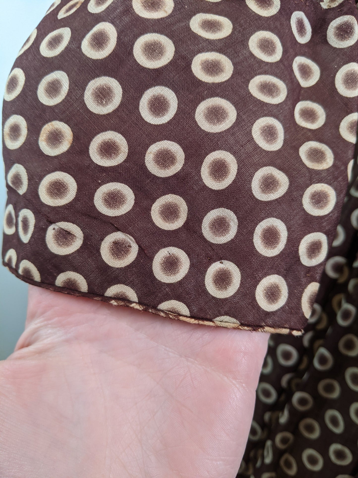 1840s-50s Printed Cotton Dress