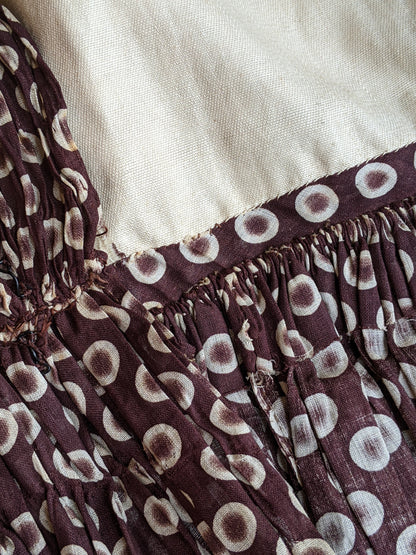 1840s-50s Printed Cotton Dress