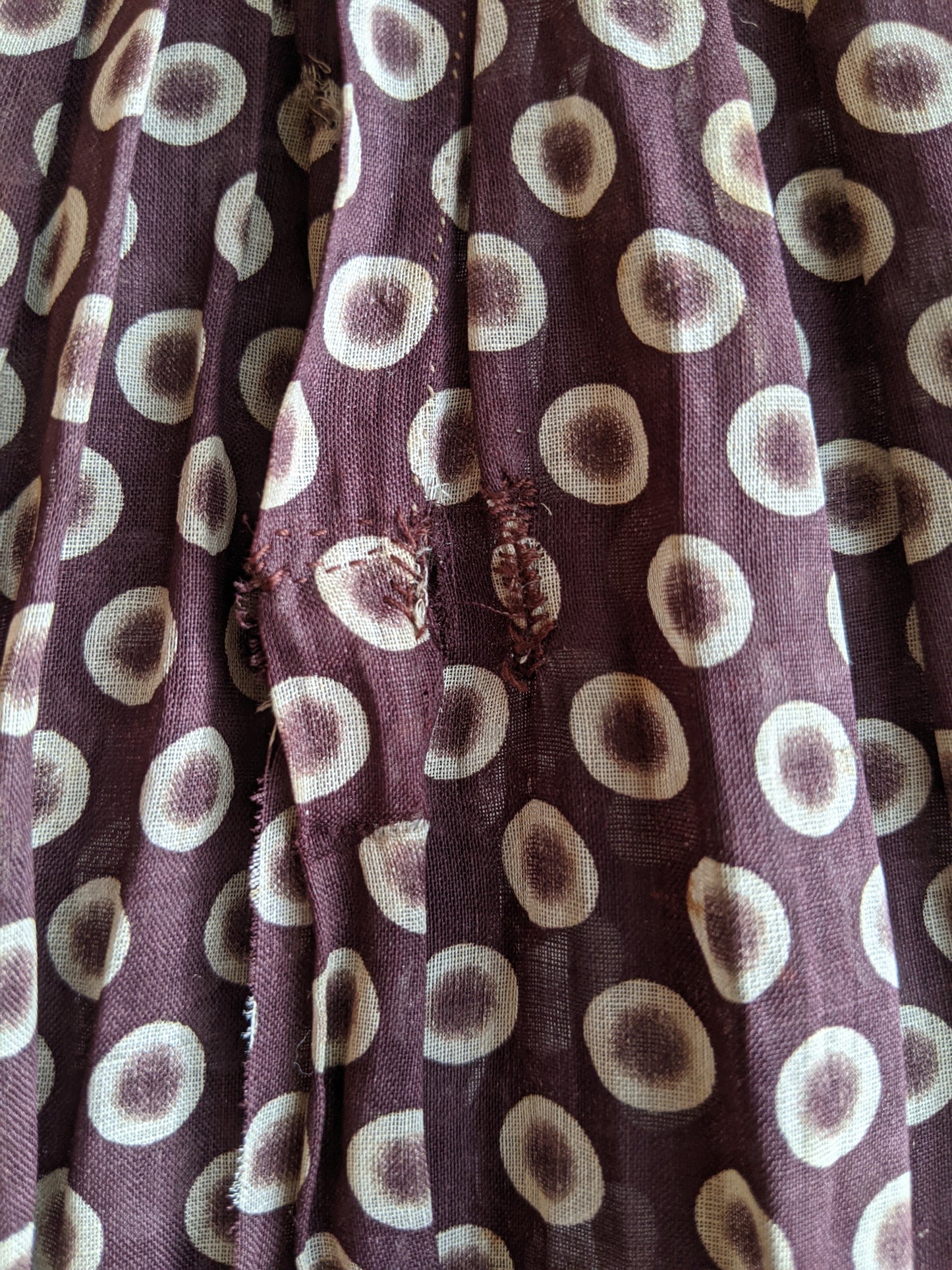 1840s-50s Printed Cotton Dress