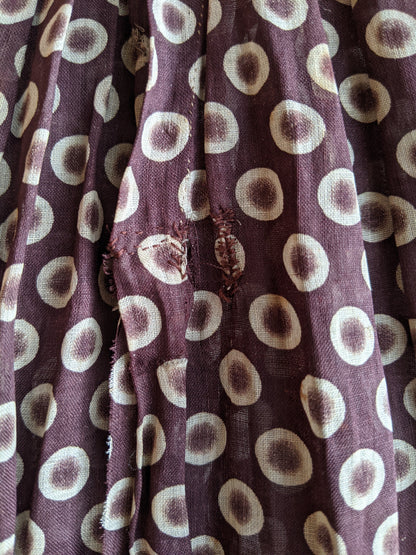 1840s-50s Printed Cotton Dress