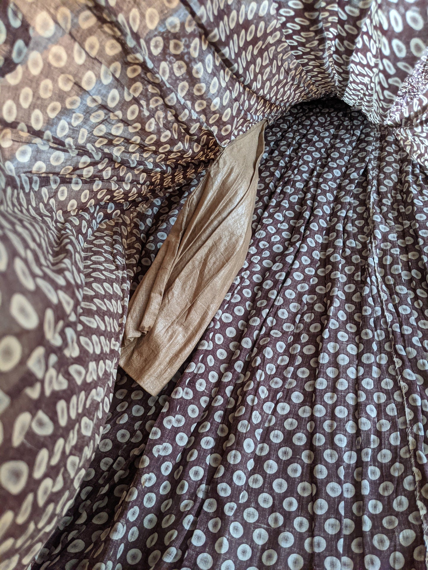 1840s-50s Printed Cotton Dress