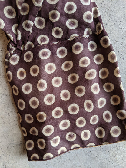 1840s-50s Printed Cotton Dress