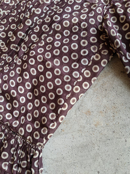 1840s-50s Printed Cotton Dress
