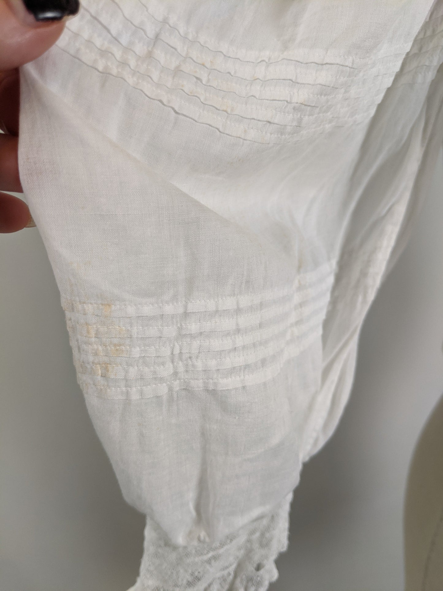 1900s White Lace Shirtwaist