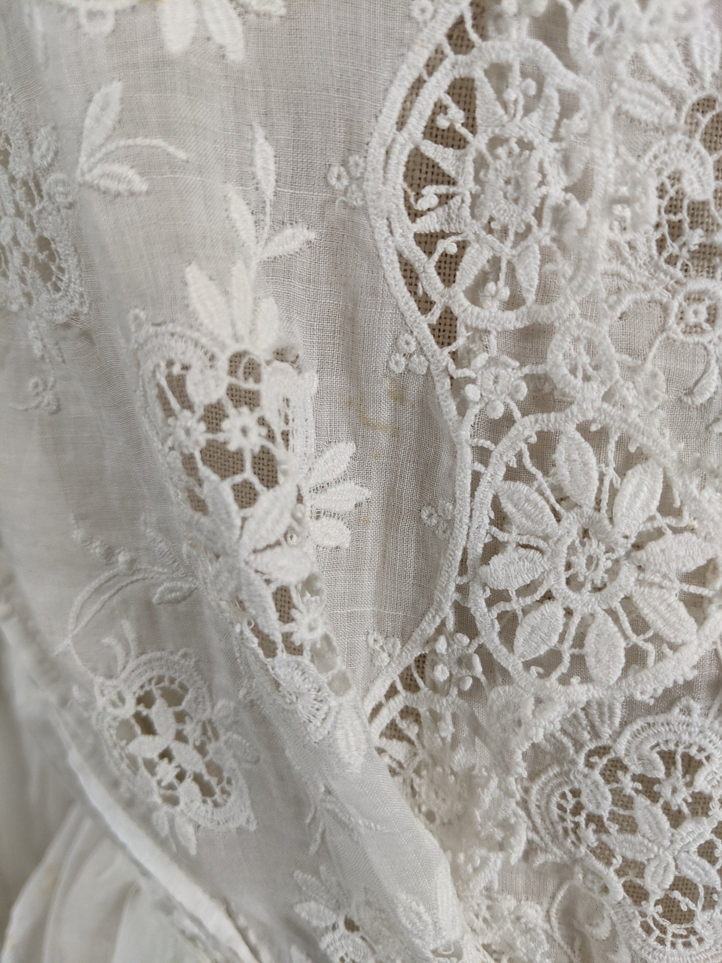1900s White Lace Shirtwaist
