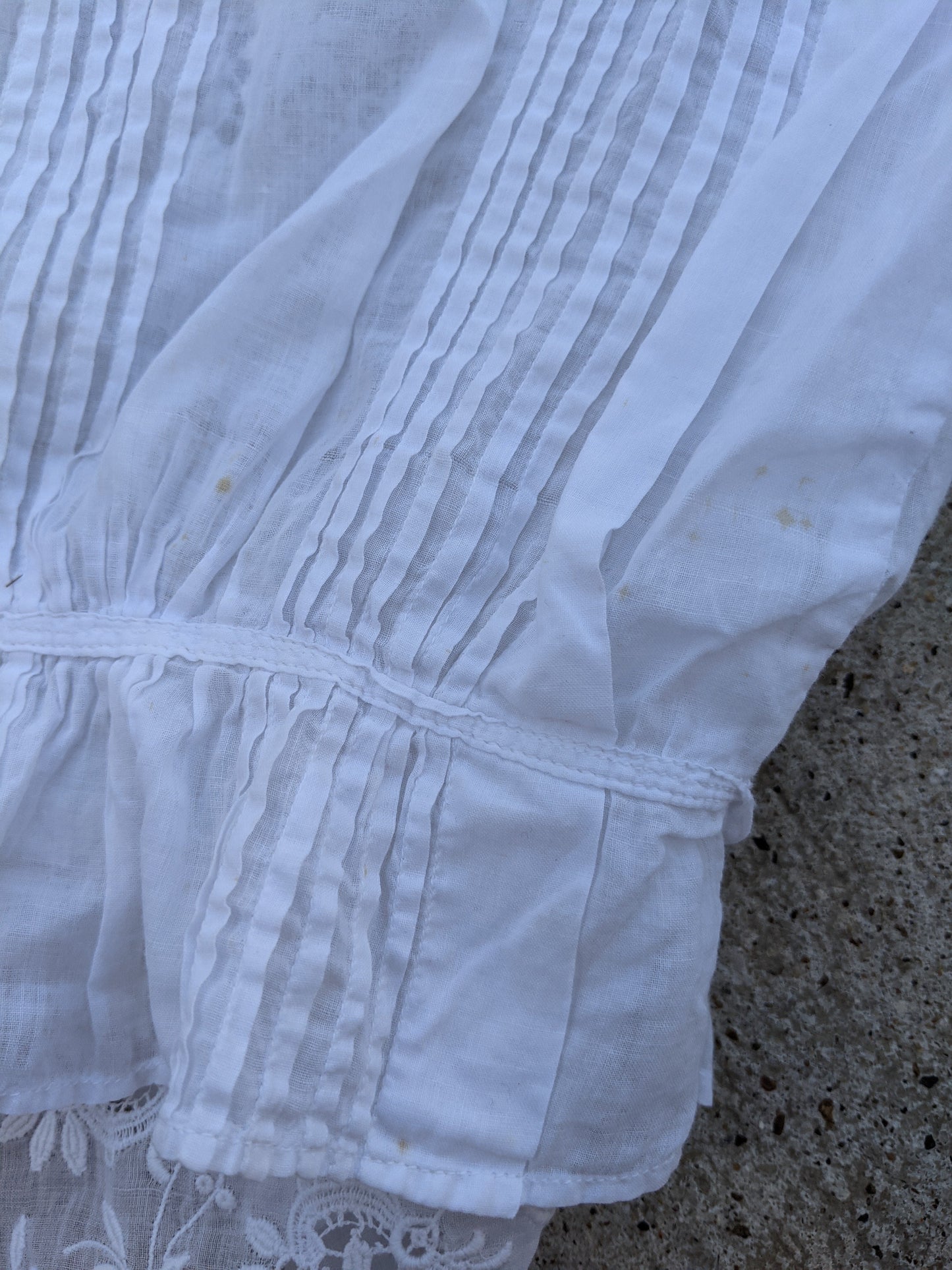 1900s White Lace Shirtwaist